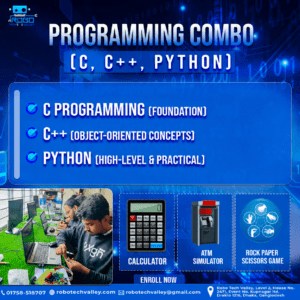 Programming Combo Course (C, C++ & Python)